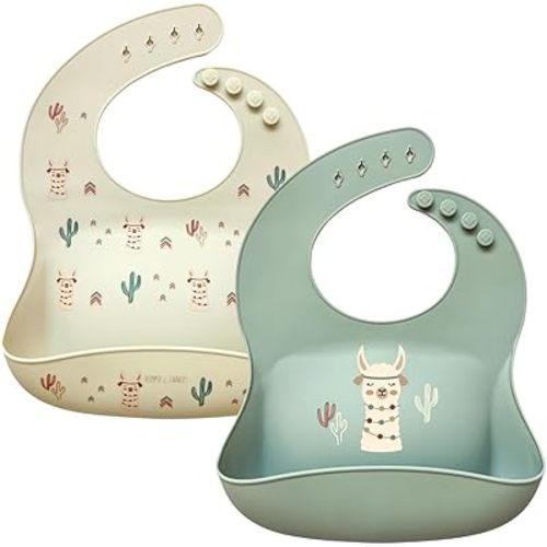 Hippypotamus Silicone Baby Bibs - Soft Waterproof Bibs for Babies & Toddlers