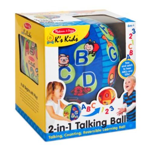 Melissa & Doug K's Kids 2-in-1 Talking Ball Educational Toy- ABCs
