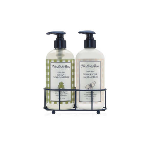 Hand Sanitizer & Lotion Caddy Set – Noodle & Boo