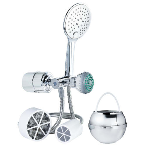 2-in-1 Combo Shower Filter and Bath Ball® Bundle – Crystal Quest Water Filters