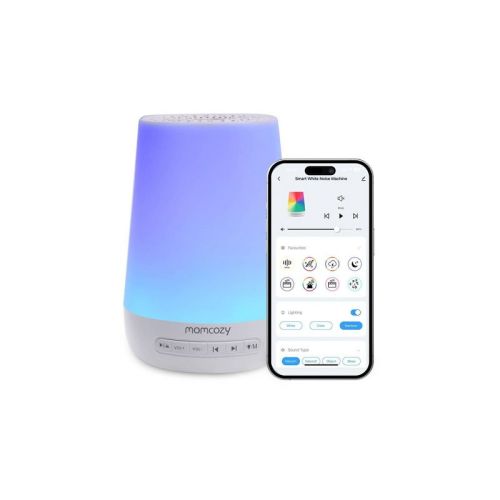 Momcozy Noise Machine for Baby Sleeping with Night Light - White