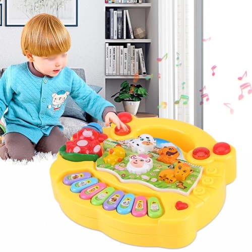 OTVIAP Baby Musical Educational Piano Toy, Animal Farm, Developmental Music Toys, 1 Count