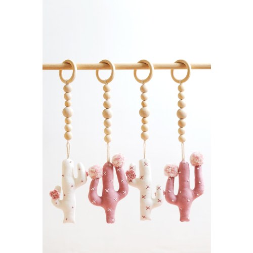 Cactus Baby Play Gym Toys, Wooden Play Gym Toys, Baby Activity Center Toys, Cactus - MADE TO ORDER