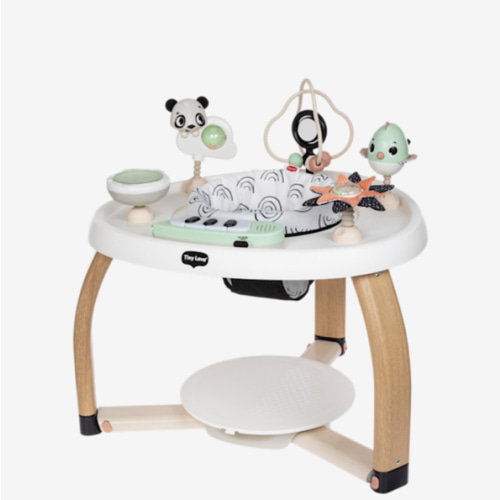 Tiny Love 5-in-1 Here I Grow Stationary Activity Center – Black & White Décor Collection, Black & White