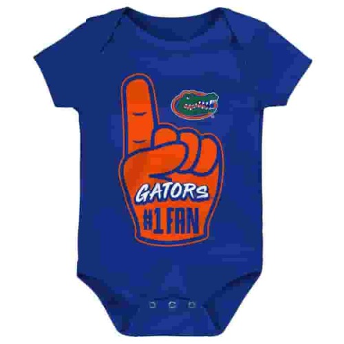 Newborn & Infant Royal Florida Gators #1 Fan Foam Finger Bodysuit