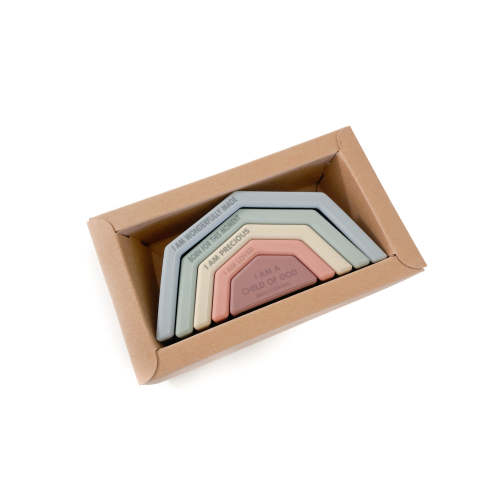 Noah's Rainbow Silicone Stacking Toy – AmorClothingCo.