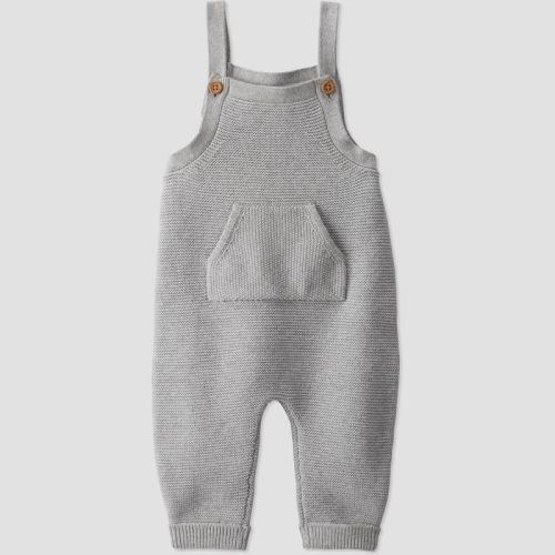 Little Planet By Carter's Organic️ Baby Sweater Knit Pull-on Pants - Gray/pink Newborn