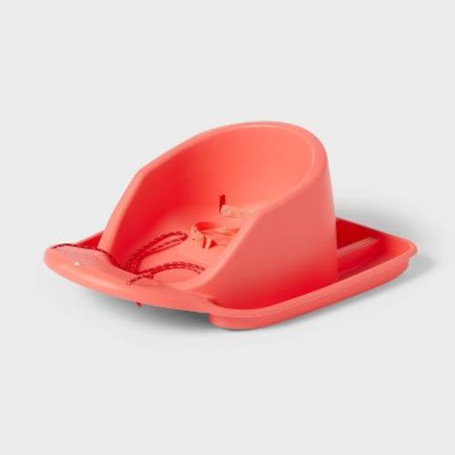 Toddler Sled With Rope And Pad Coral - Sun Squad™
