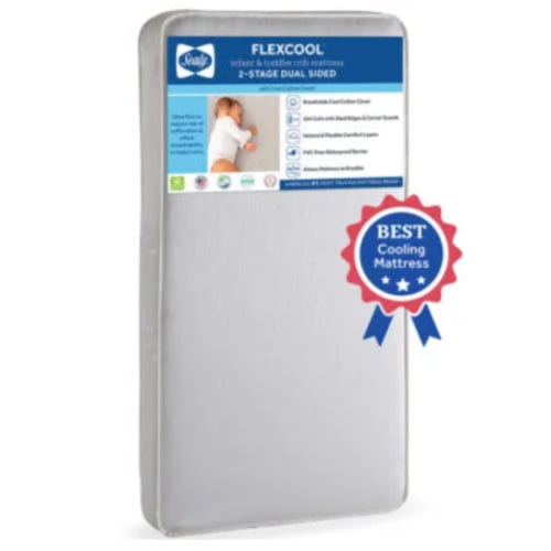 Sealy FlexCool 2-Stage | Baby Crib Mattress | Toddler Mattress |
