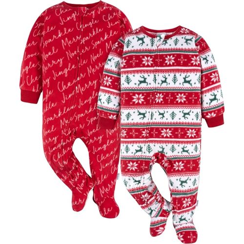 Gerber Baby Boys’ 2-Pack Sleep ‘N Play Pajamas