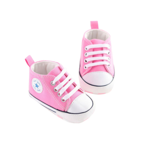 Unisex Baby Boys Girls Sneaker Soft Anti-Slip Sole Newborn Infant First Walkers Canvas Denim Shoes