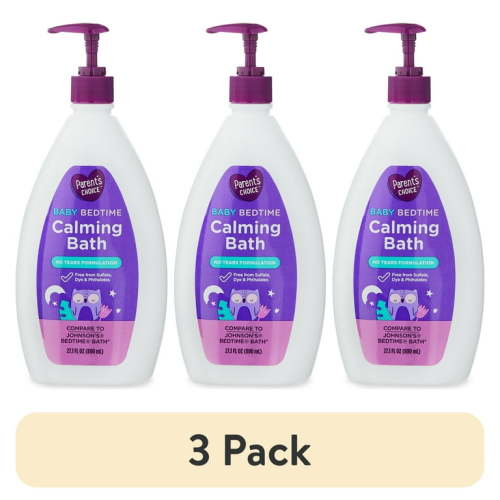 (3 pack) Parent's Choice Baby Bedtime Calming Bath, 27.1 oz