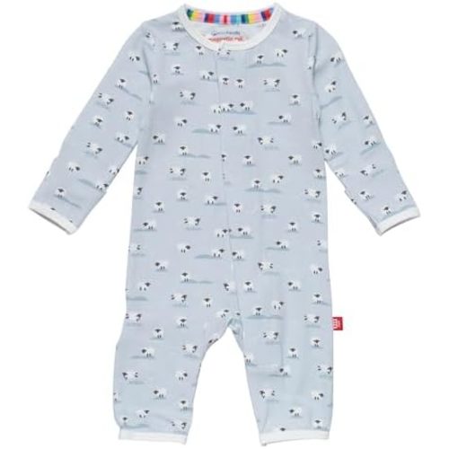 Magnetic Me Magnetic Convertible Coveralls | Silky Soft Modal Fabric | Baby Onsie Available in Sizes NB - 24M