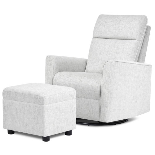 Evolur Aria Swivel Glider With Ottoman / Swivel Glider / Easy Assembly Leisure Chair | Wayfair