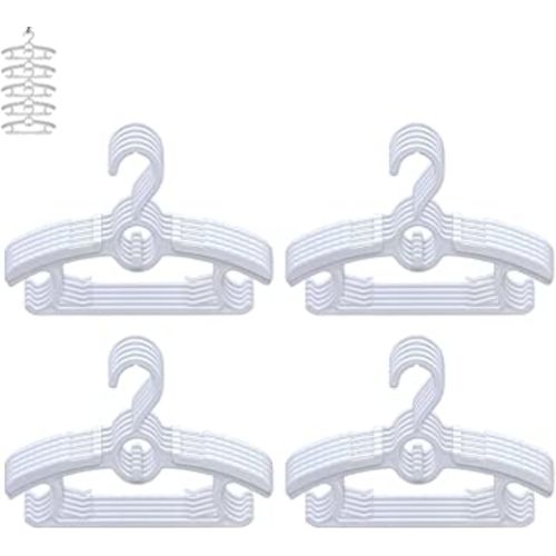 Baby Hangers 20 Pieces 11“-14‘’ Retractable Non-Slip Adjustable Multifunctional Children's Hanger Baby Hangers, Baby Hangers for Clothes, Wardrobe Organizer Hangers