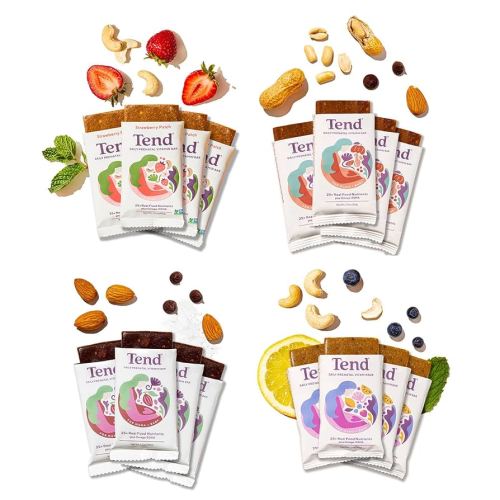 Tend Daily Best Prenatal Vitamin Bar, Made with Organic Ingredients for Pregnant & Postpartum Mothers (Variety Pack)