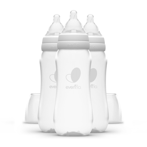 Evenflo Feeding Balance+ Bottles, Standard, 0+ Months, Slow Flow, 3 Bottles, 9 oz (270 ml)