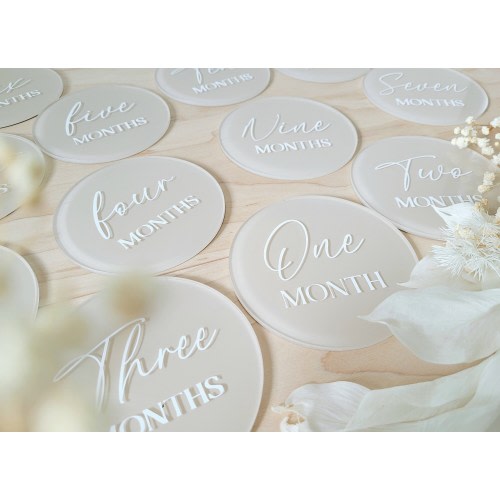 Baby milestone discs, Personalized baby name plaque, Baby name announcement acrylic sign, Birth announcement photo prop, Acrylic milestone