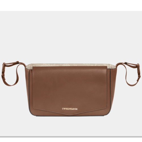 Peek-A-Boo Vegan Leather Stroller Caddy 2.0 in Toffee