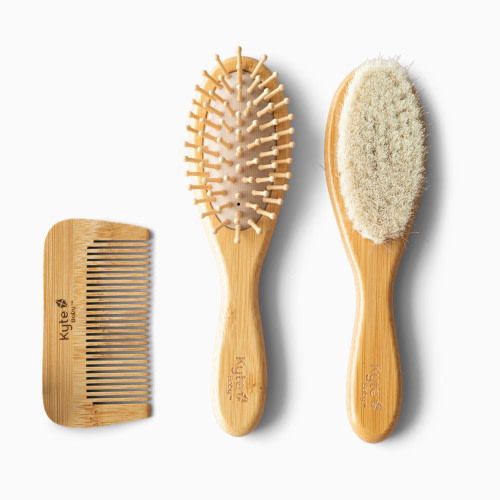 Kyte Baby 3-Piece Brush Set - Natural