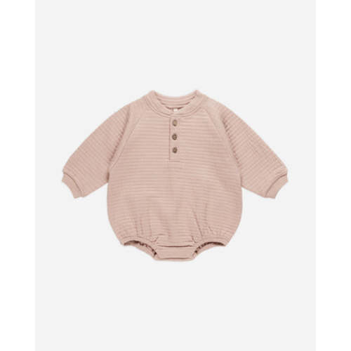 Henley Bubble Romper || Blush