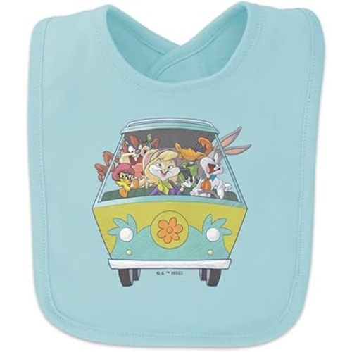 GRAPHICS & MORE WB 100th Looney Tunes Scooby-Doo Mashup Baby Bib - Pink