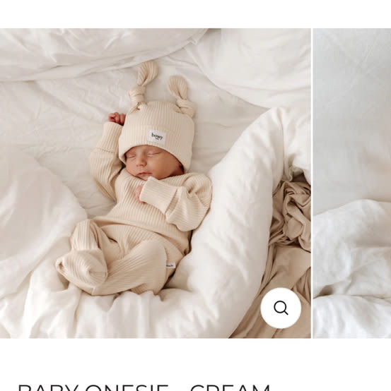 Baby Onesie - Cream