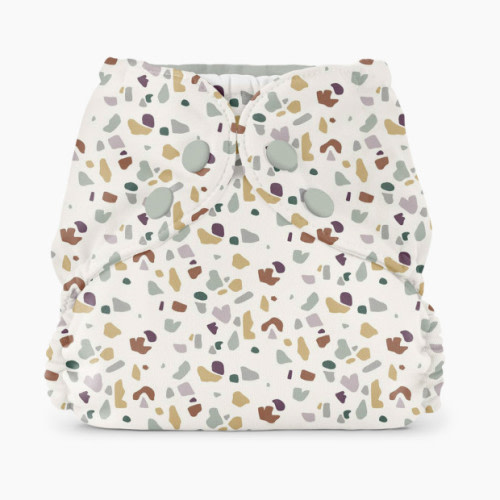 Esembly Recycled Diaper Cover (Outer) + Swim Diaper - Terrazo, Size 2 (18-35 Lbs)