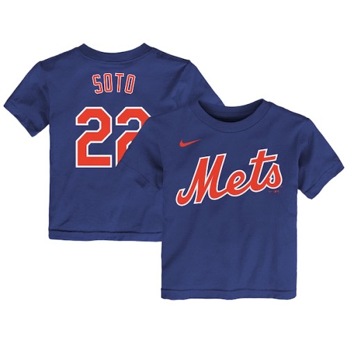 Infant New York Mets Juan Soto Nike Royal Name & Number T-Shirt