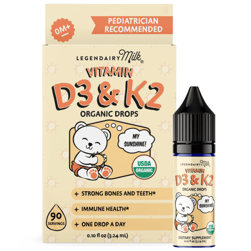 Organic Baby and Toddler D3&K2 Drops – Legendairy Milk