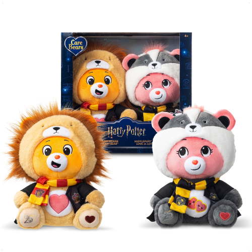 Harry Potter x Care Bears 2-Pack Gryffindor House Tenderheart Bear & Hufflepuff House Love-a-Lot Bear - Walmart.ca