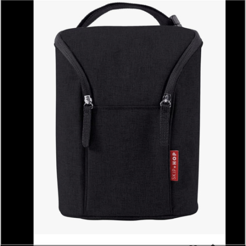 Skip Hop Baby Breastmilk Cooler Insulated Bottle Bag, Grab & Go, Black