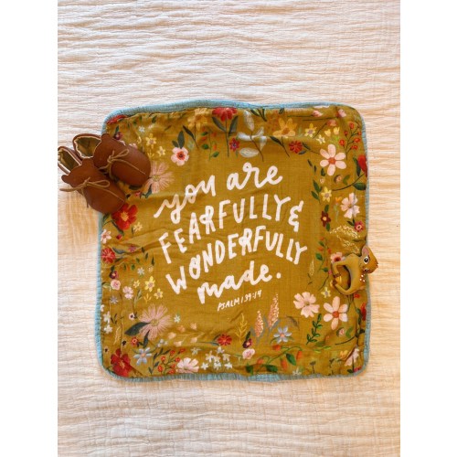 MINI* Fearfully and Wonderfully Made Bamboo/Cotton Mini Blanket