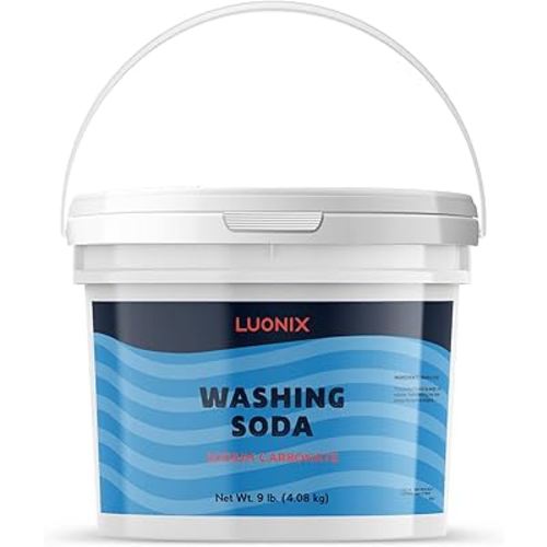 Washing Soda, 1 Gallon Bucket, Sodium Carbonate, Soda Ash, Laundry Additive