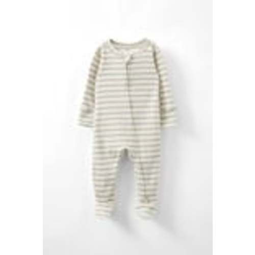 Organic Cotton Zip Footie - (0-3m) - mix of prints / solids!