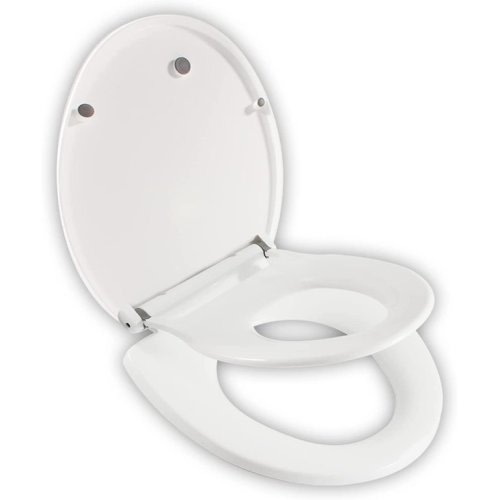Potty Training Seat Ideal 2 in 1 Toilet Seat For Toddlers & Adults– Space Saving Solution For Kids Potty Training Easy To Install Convertible Toilet Seat, (Round)