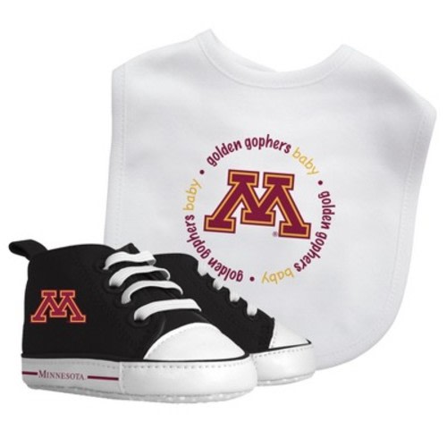 Baby Fanatic 2 Piece Bid and Shoes - NCAA Minnesota Golden Gophers - White Unisex Infant Apparel