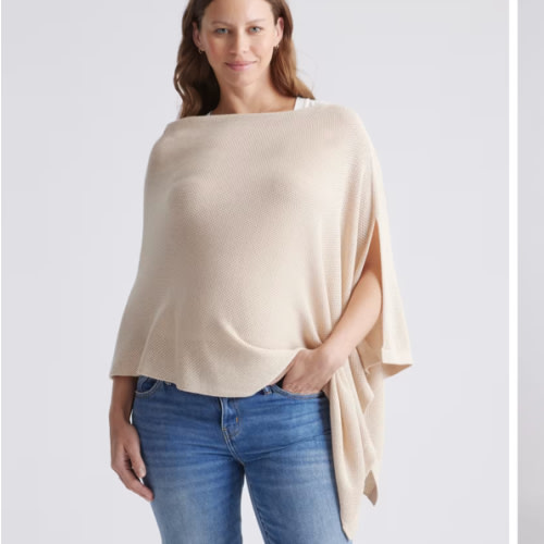 Lightweight Cotton Cashmere Nursing Shawl
