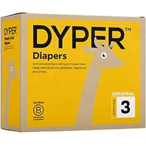 Amazon.com: DYPER Viscose from Bamboo Baby Diapers Size 3 | Honest Ingredients | Cloth Alternative | Day & Overnight | Made with Plant-Based* Materials | Hypoallergenic : Baby
