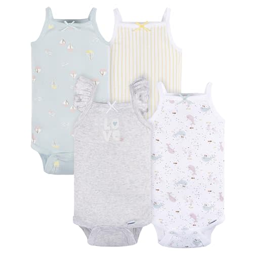 Gerber Baby Girls' Multi-pack Sleeveless Onesies Bodysuit