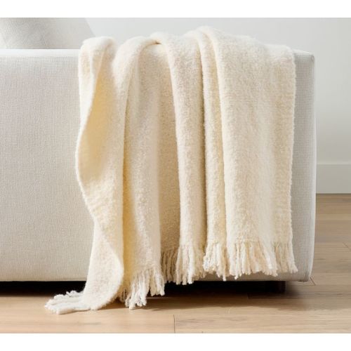 Boucle Knit Throw
