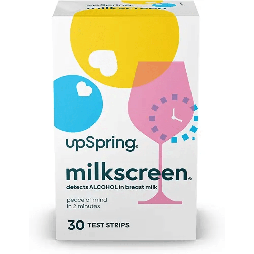Upspring Milkscreen Test Strips to Detect Alcohol in Breast Milk - at-Home Test for Breastfeeding Moms, Simple Breast Milk Alcohol Dip Test with Accurate Results in 2 Minutes, 30 Test Strips…