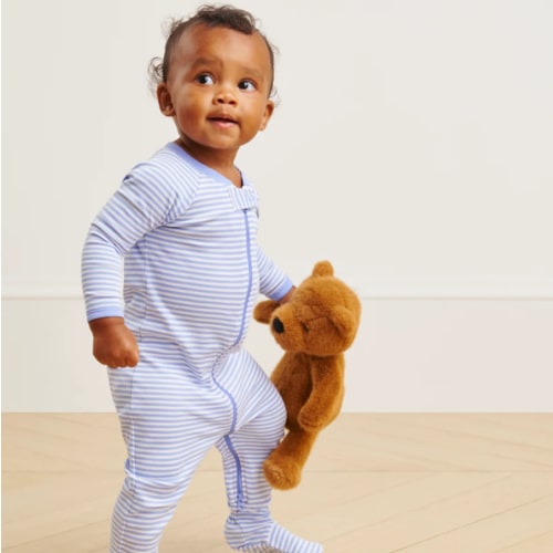 LAKE | Baby | Pima Cotton Pajamas | Hydrangea Baby Sleeper