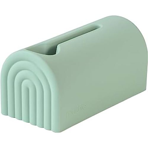 mushie Bath Spout Cover | Soft Silicone Bathtub Faucet Safety Guard for Kids | Universal Fit (Cambridge Blue)