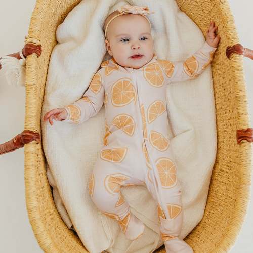 Zip-Up Footie Pajama - Cutie