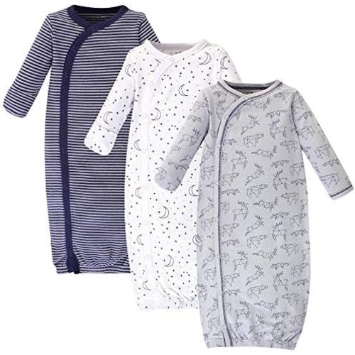 Touched by Nature Baby Girls' Organic Cotton Kimono Gowns