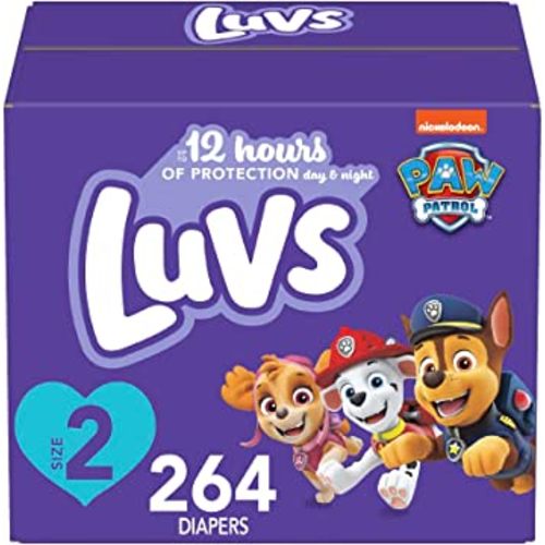 Luvs Pro Level Leak Protection Diapers Size 2 264 Count Economy Pack, Packaging May Vary