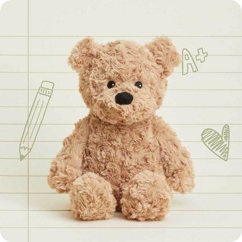 Brown Curly Bear Warmies