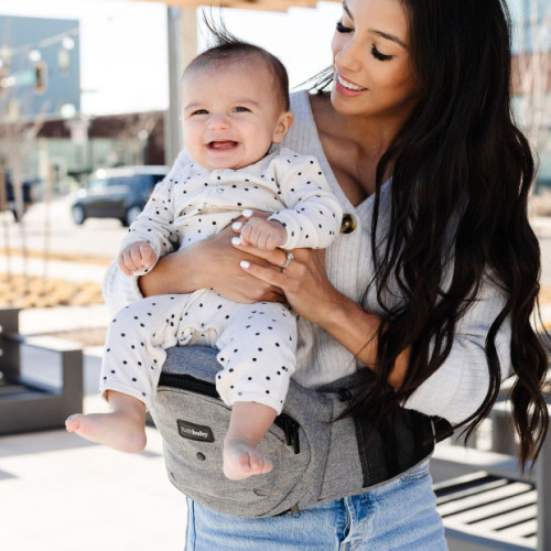 tushbaby Hip Seat Carrier - Grey/Standard Polyester
