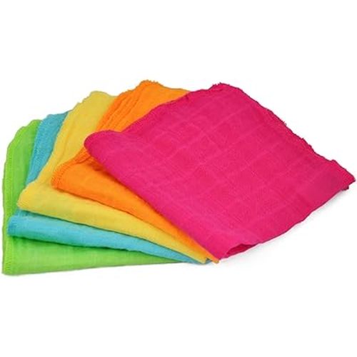 green sprouts Muslin Face Cloths made from Organic Cotton,Pink Set